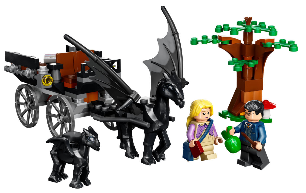 Inhalt: LEGO Harry Potter 76400 Hogwarts Kutsche mit Thestralen