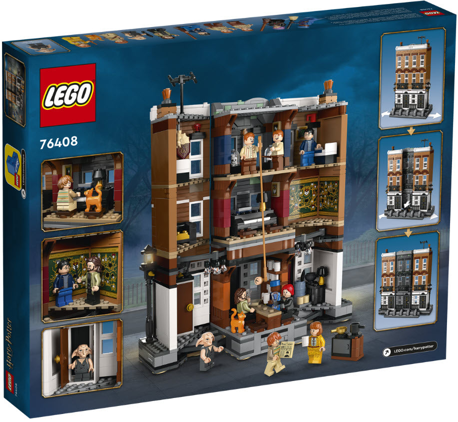 Box Rückseite: LEGO Harry Potter 76408 Grimmauldplatz Nr. 12