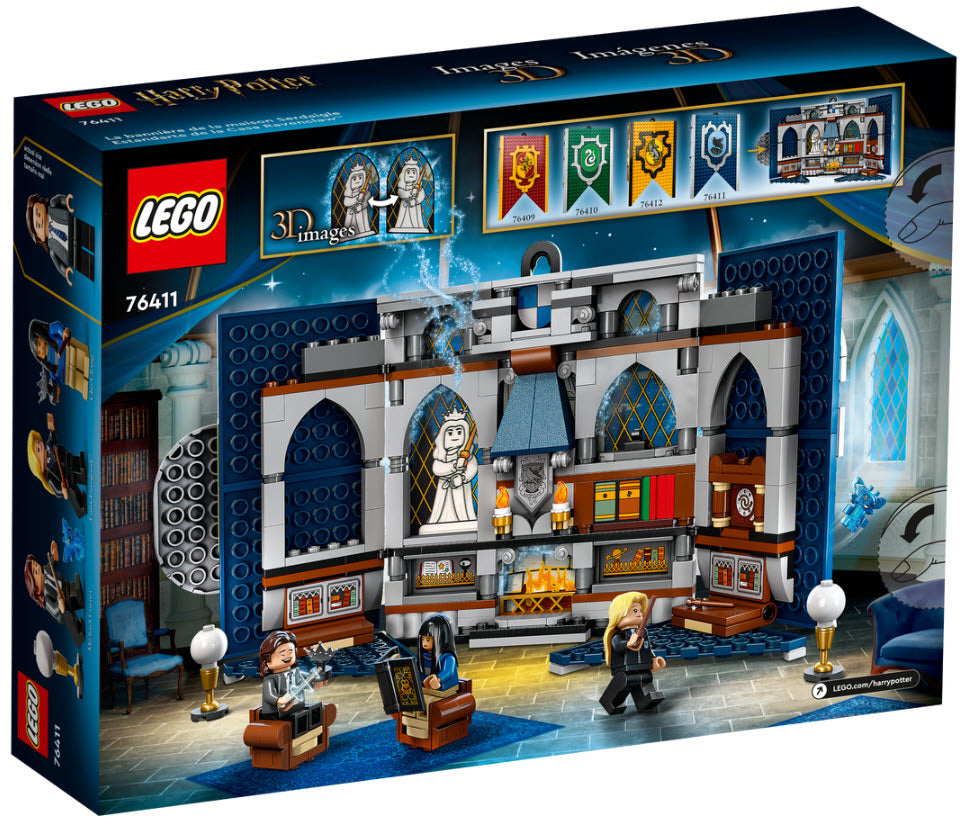 Box Rückseite: LEGO Harry Potter 76411 Hausbanner Ravenclaw