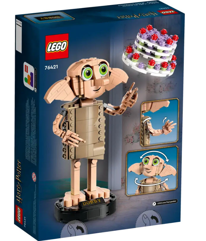 Box Rückansicht: LEGO Harry Potter 76421 Dobby der Hauself