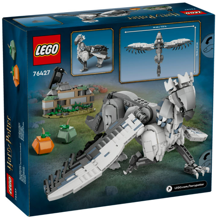 Box Rückansicht: LEGO Harry Potter 76427 Hippogreif Seidenschnabel