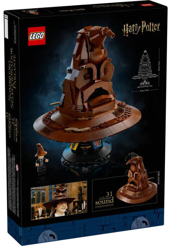 Box Rückansicht: LEGO Harry Potter 76429 Der Sprechende Hut