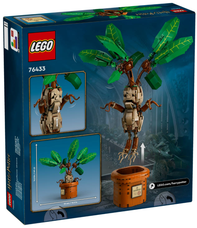 Box Rückansicht: LEGO Harry Potter 76433 Zaubertrankpflanze: Alraune