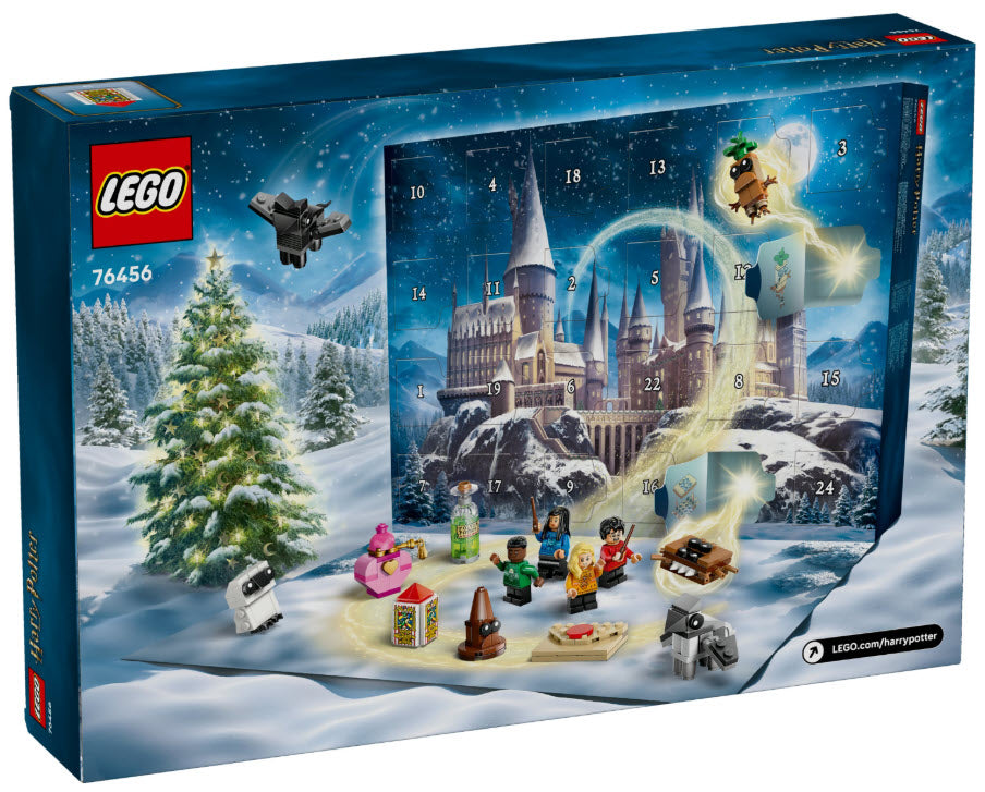 Box Rückseite: LEGO Harry Potter 76456 Adventskalender 2025
