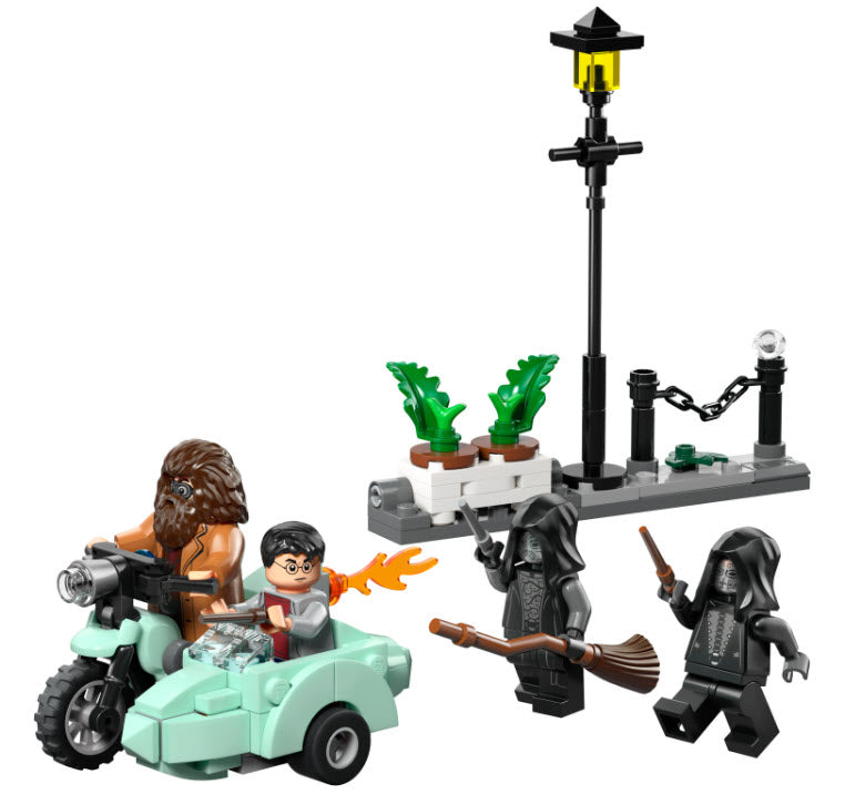 Inhalt: LEGO Harry Potter 76459 Hagrids und Harrys Flucht aus dem Ligusterweg