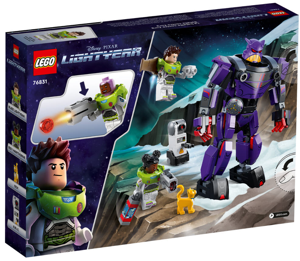 Box Rückseite: LEGO Lightyear 76831 Duell mit Zurg