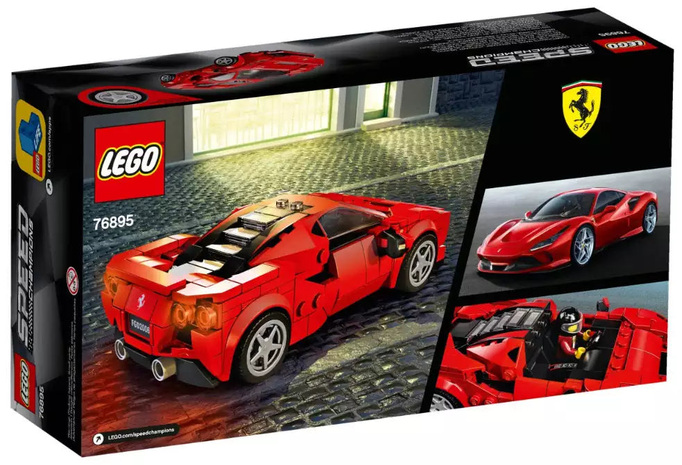Box Rückansicht: LEGO Speed Champions 76895 Ferrari F8 Tributo