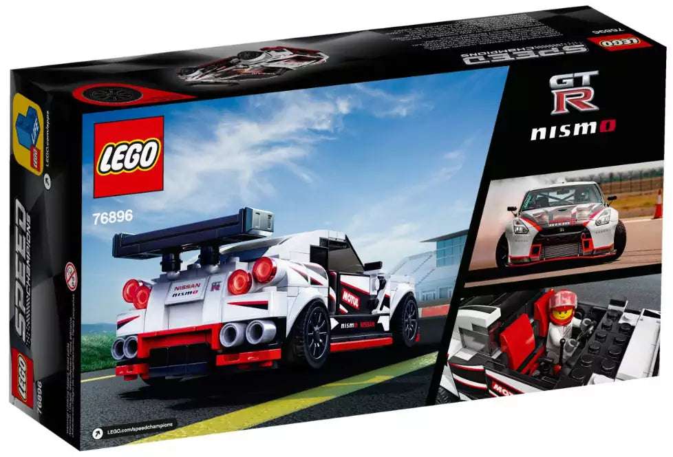 Box Rückansicht: LEGO Speed Champions 76896 Nissan GT-R NISMO