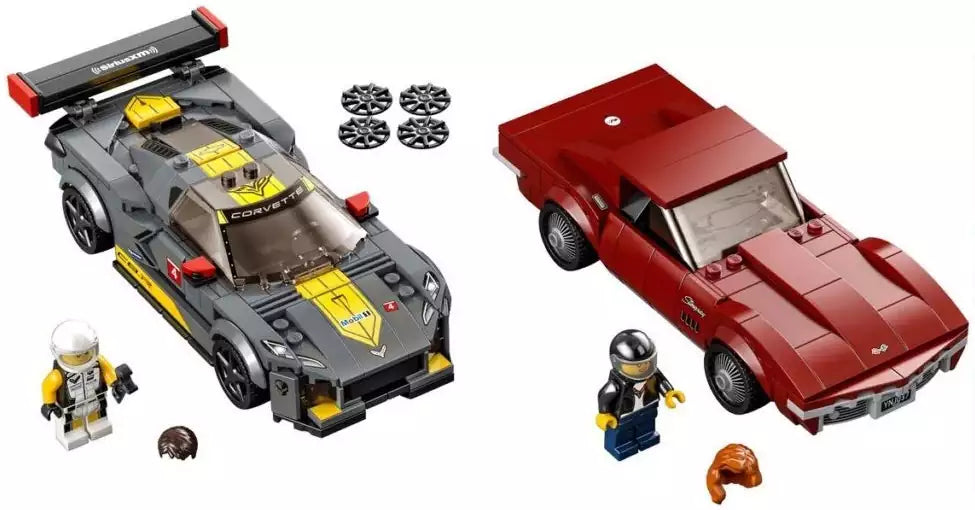 Inhalt: LEGO Speed Champions 76903 Chevrolet Corvette C8.R & 1968 Chevrolet Corvette
