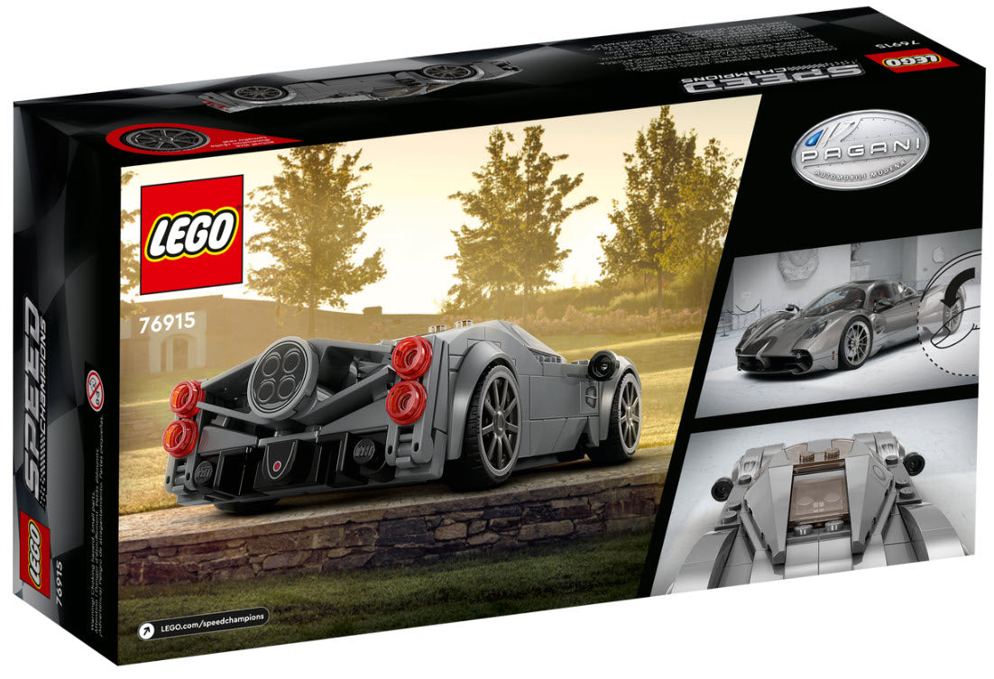 Box Rückansicht: LEGO Speed Champions 76915 Pagani Utopia