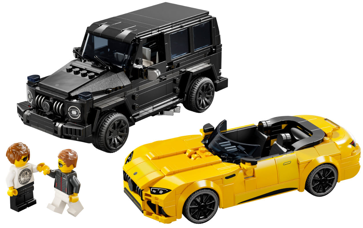 Inhalt: LEGO Speed Champions 76924 Mercedes-AMG G 63 & Mercedes-AMG SL 63