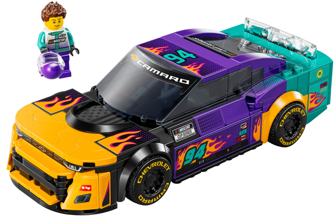 Inhalt: LEGO Speed Champions 76935 NASCAR Next Gen Chevrolet Camaro ZL1