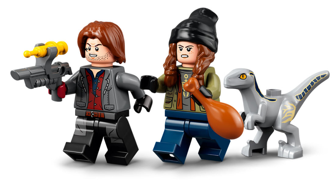 Minifiguren: LEGO Jurassic World 76946 Blue & Beta in der Velociraptor-Falle