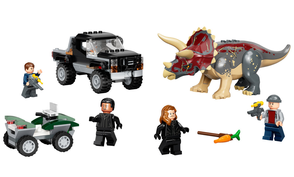 Inhalt: LEGO Jurassic World 76950 Triceratops-Angriff