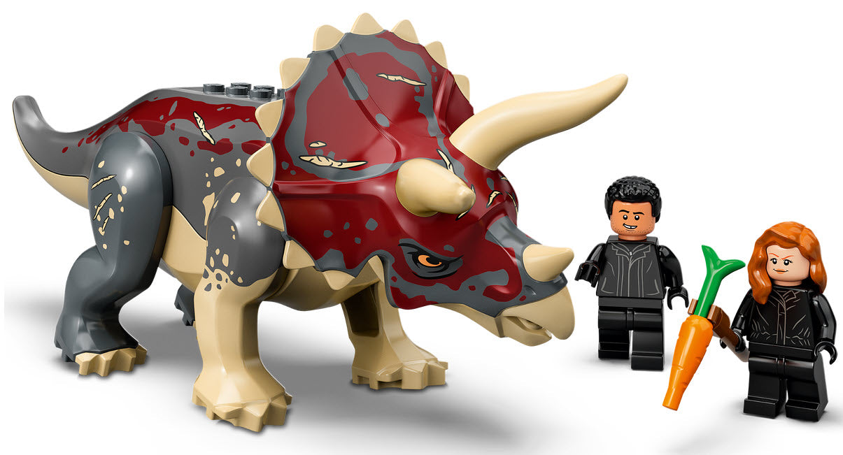Detail 2: LEGO Jurassic World 76950 Triceratops-Angriff