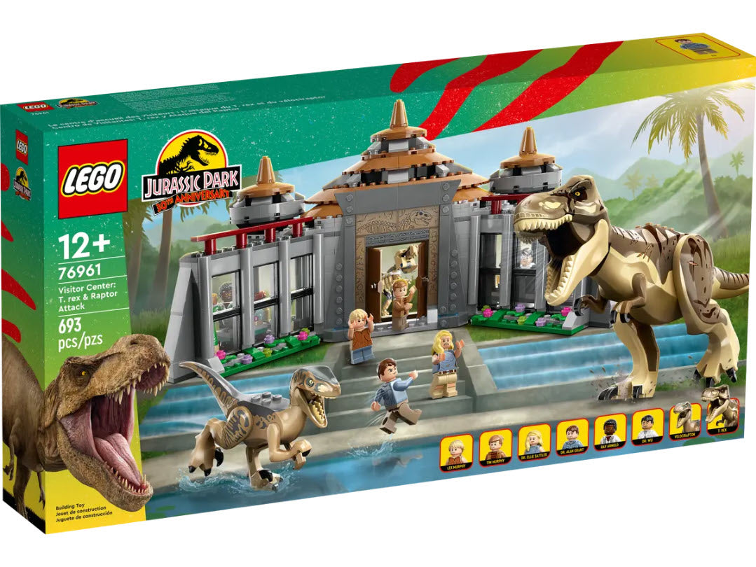 LEGO Jurassic World 76961 Angriff des T. rex und des Raptors aufs Besucherzentrum