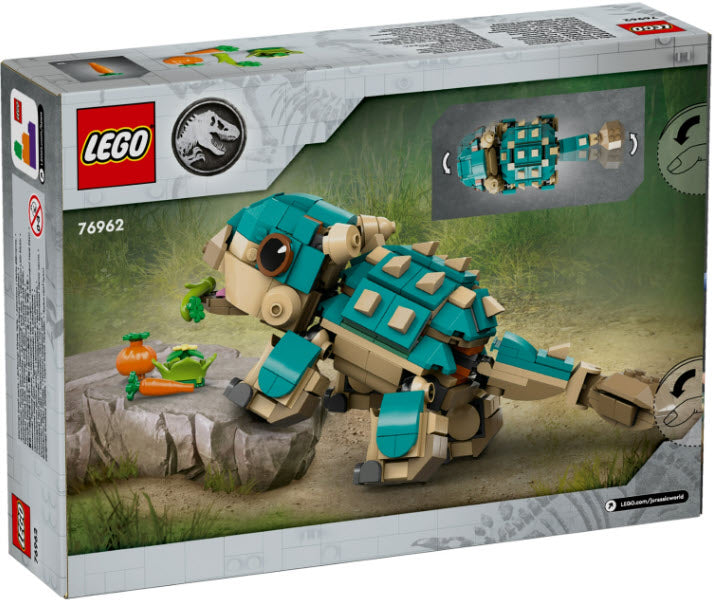 Box Rückansicht: LEGO Jurassic World 76962 Baby Bumpy: Ankylosaurus