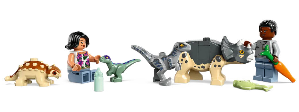 Minifiguren: LEGO Jurassic World 76963 Rettungszentrum für Baby-Dinos