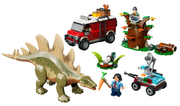 Inhalt: LEGO Jurassic World 76965 Dinosaurier-Missionen: Entdeckung des Stegosaurus