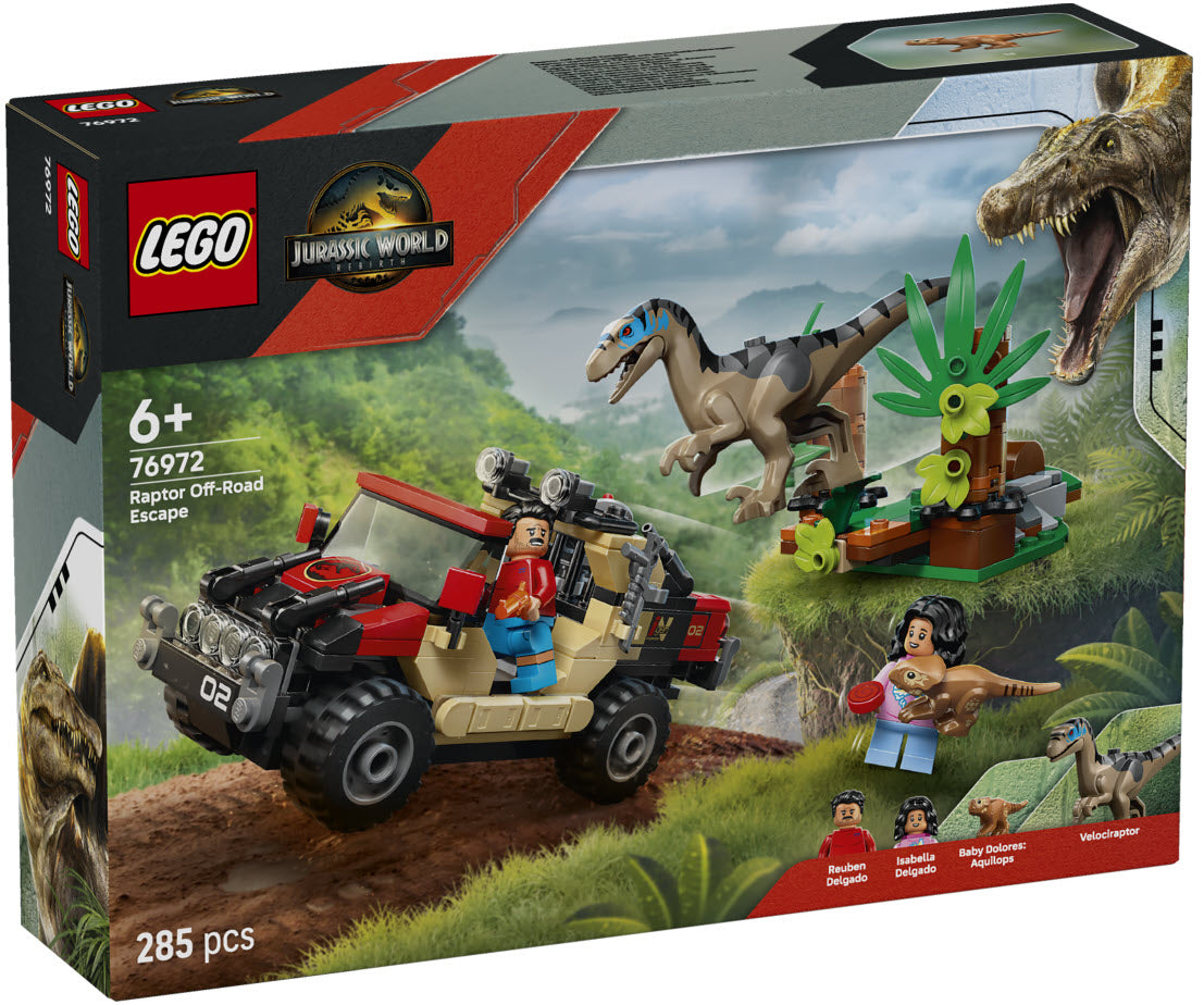 LEGO Jurassic World 76972 Raptor: Verfolgungsjagd mit dem Geländewagen