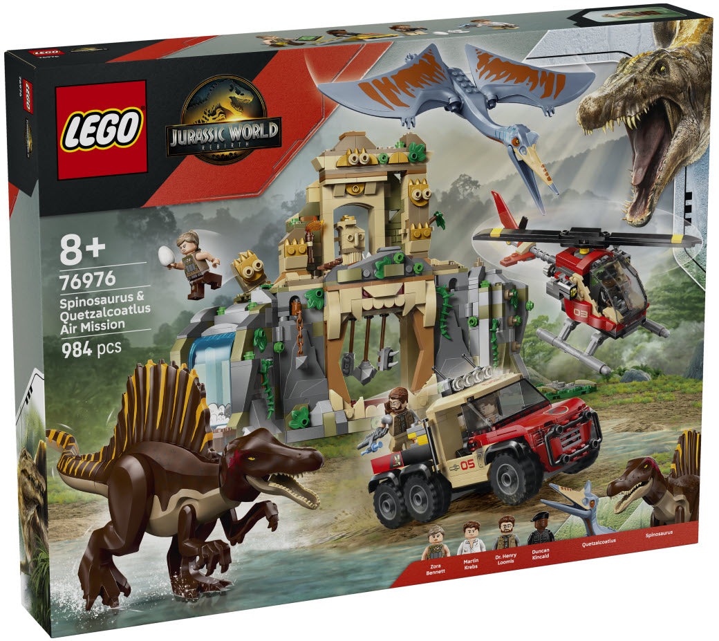 LEGO Jurassic World 76976 Spinosaurier & Quetzalcoatlus: Hubschrauber-Einsatz