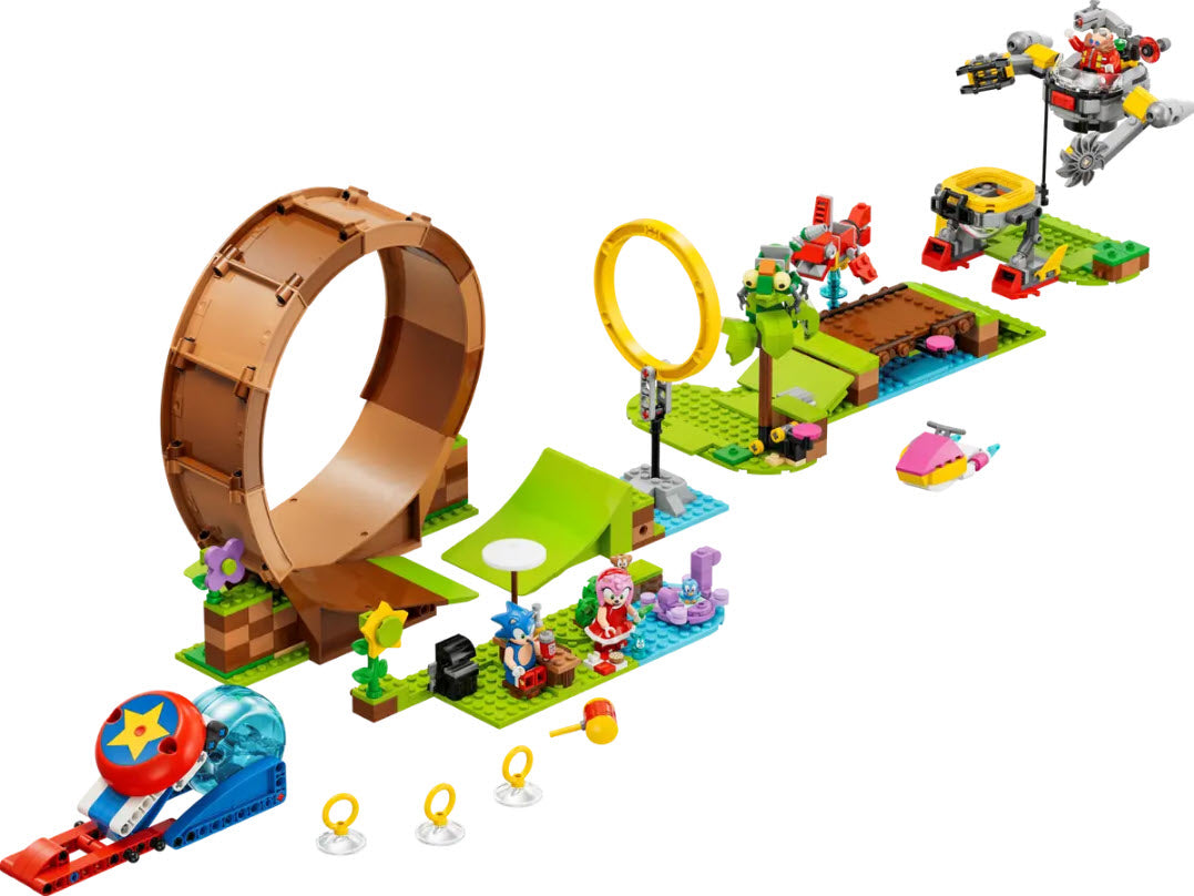 Inhalt: LEGO Sonic 76994 Sonics Looping-Challenge in der Green Hill Zone