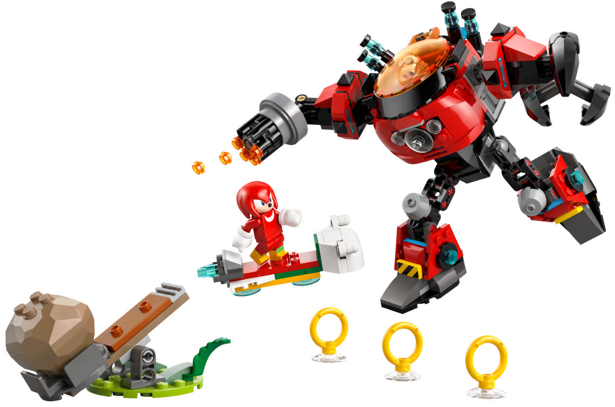 Inhalt: LEGO Sonic 77005 Knuckles vs. Dr. Eggmans Egg Crusher Mech