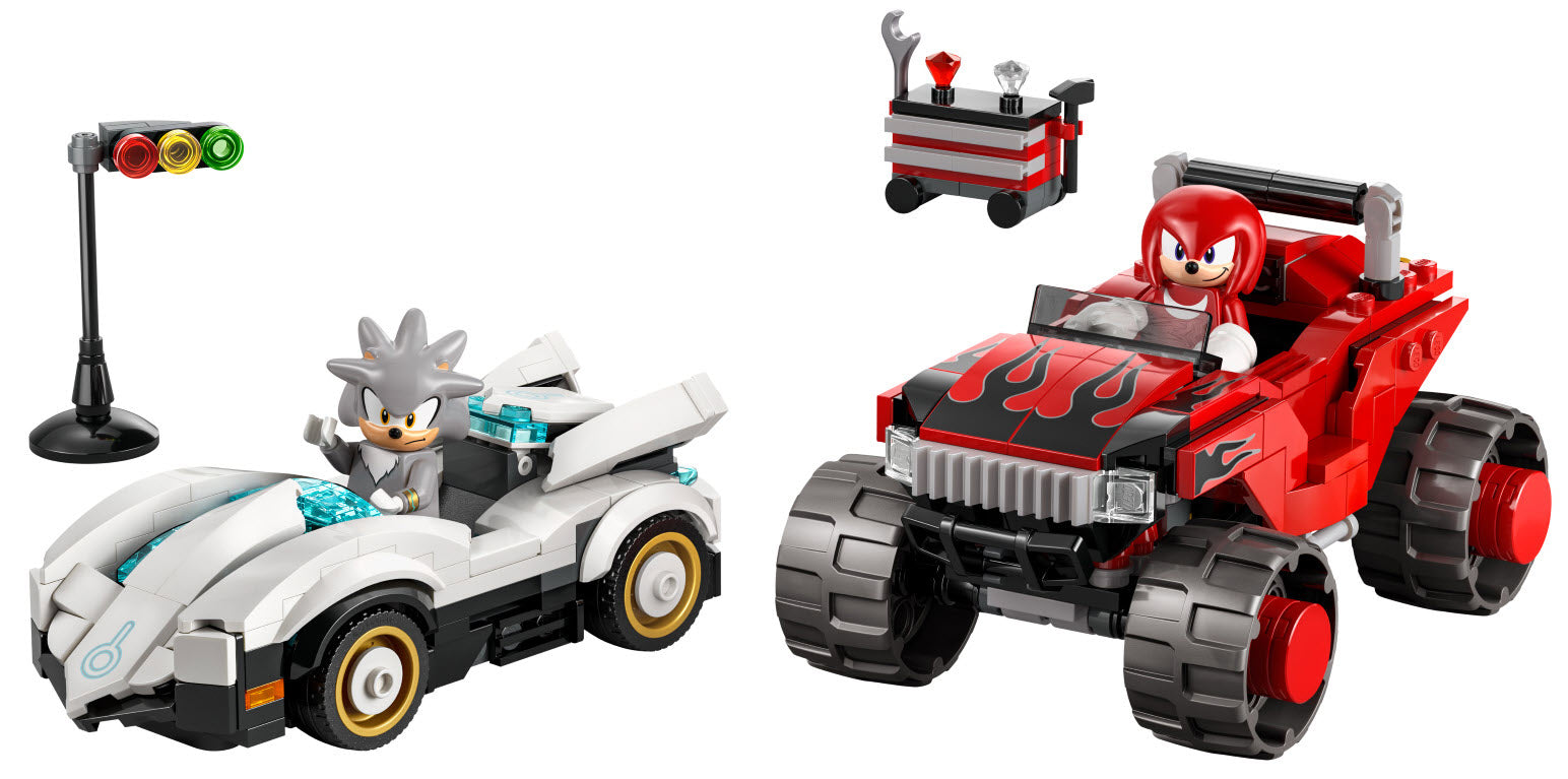 Inhalt: LEGO Sonic 77118 Silvers Auto vs. Knuckles' Monstertruck
