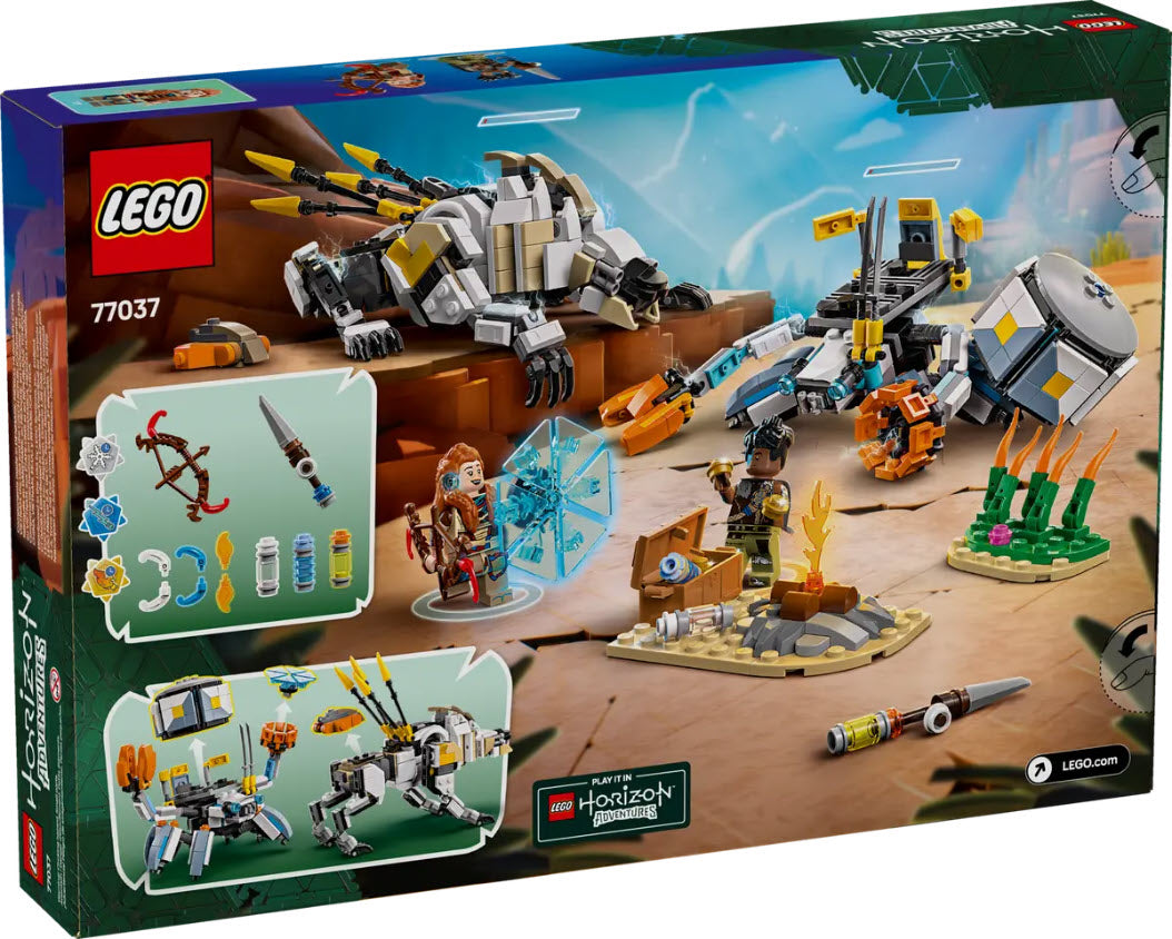 Detail 1: LEGO Horizon 77037 Aloy und Varl vs. Panzerwanderer und Sägezahn