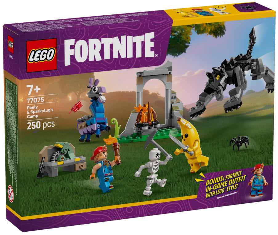 LEGO Fortnite 77075 Das Lager von Schali und der Zündkerzenkünstlerin
