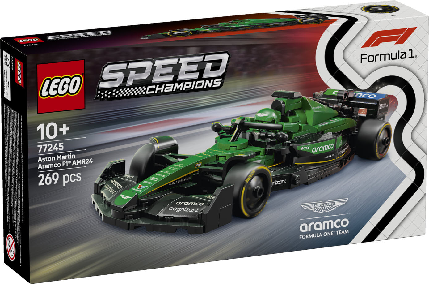 LEGO Speed Champions 77245 Aston Martin Aramco F1 AMR24 Rennauto