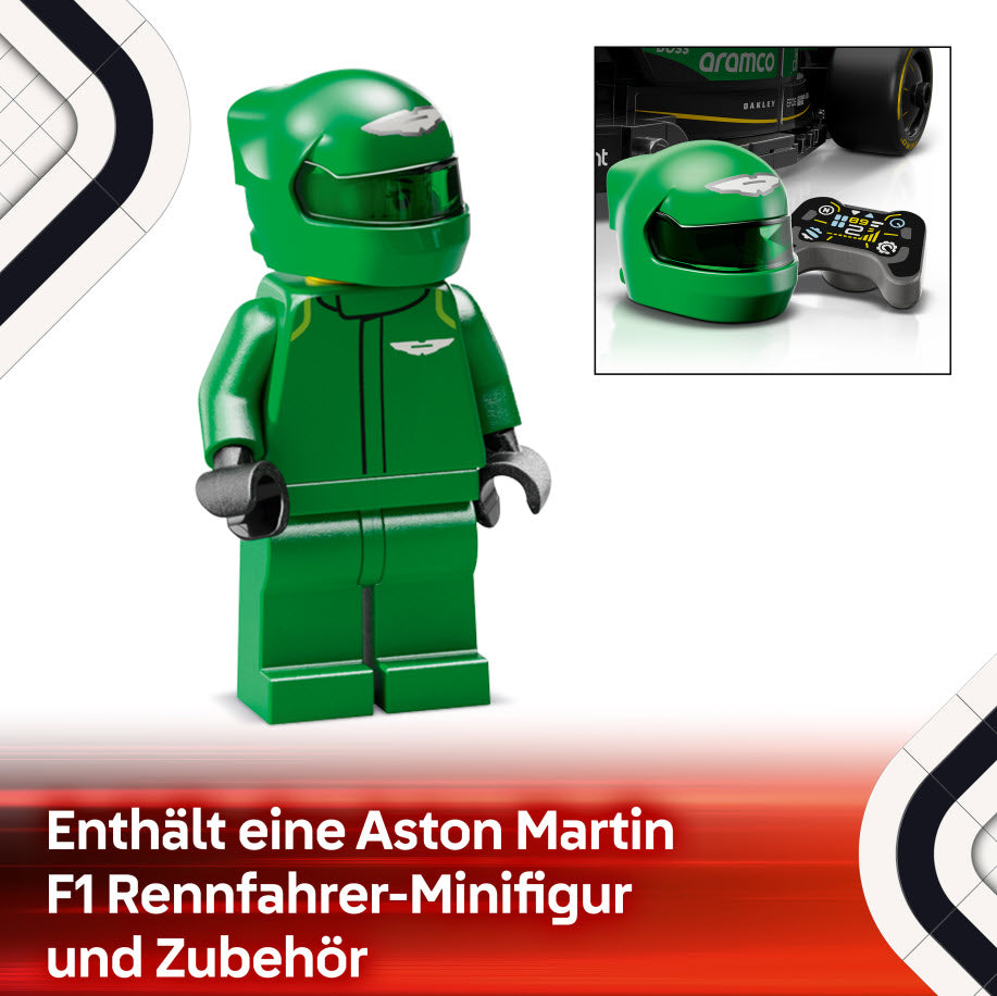 Minifiguren: LEGO Speed Champions 77245 Aston Martin Aramco F1 AMR24 Rennauto