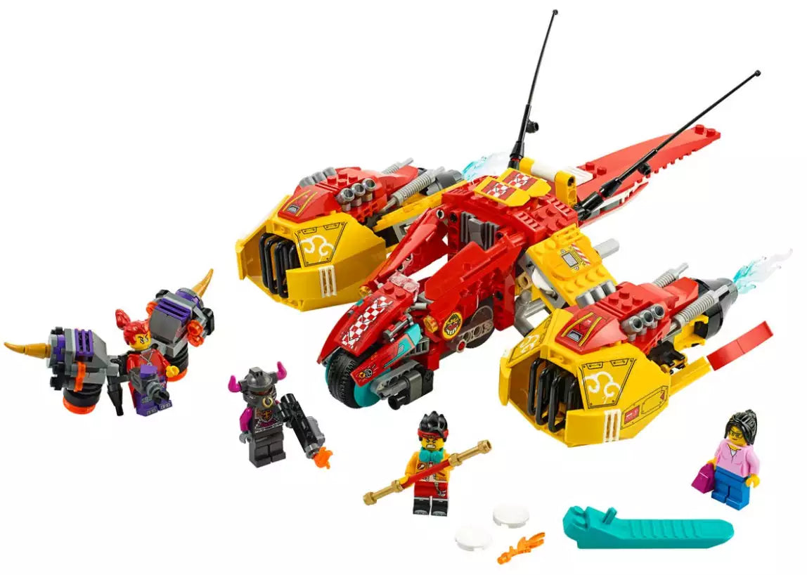 Inhalt: LEGO Monkie Kid 80008 Monkie Kids Wolken-Jet