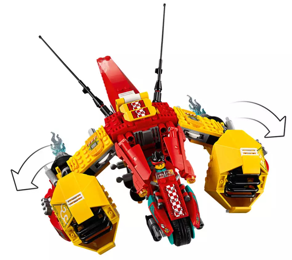 Detail 2: LEGO Monkie Kid 80008 Monkie Kids Wolken-Jet