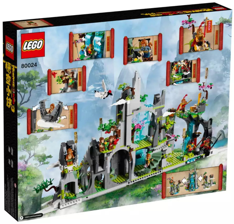 Box Rückansicht: LEGO Monkie Kid 80024 Der legendäre Berg der Blumen und Früchte