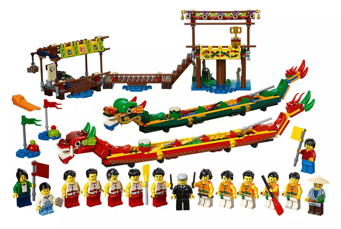 Inhalt: LEGO 80103 Drachenbootrennen