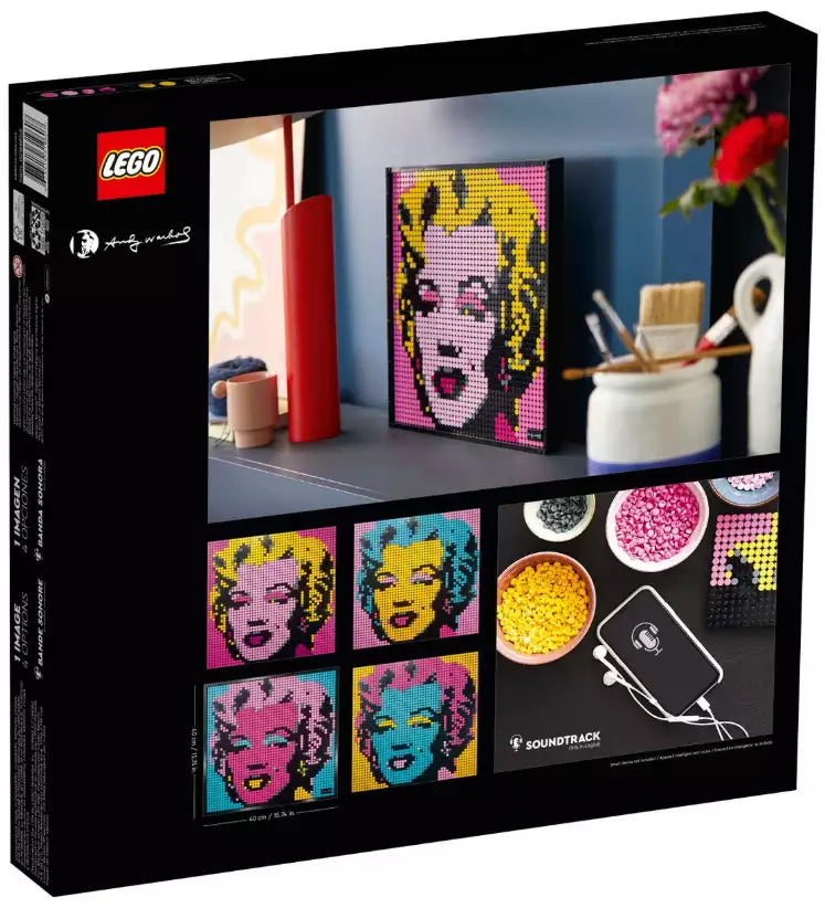 Box Rückansicht: LEGO Art 31197 Andy Warhol's Marilyn Monroe