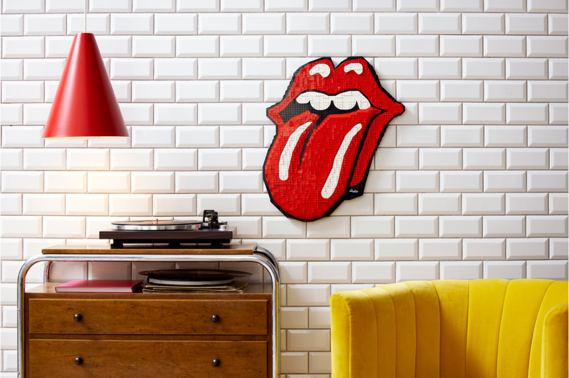 Detail 1: LEGO Art 31206 The Rolling Stones
