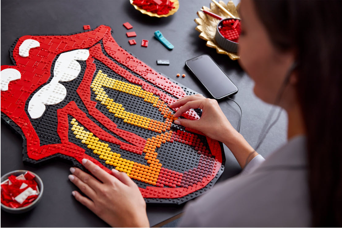 Detail 3: LEGO Art 31206 The Rolling Stones