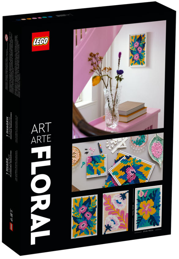 Box Rückansicht: LEGO Art 31207 Blumenkunst