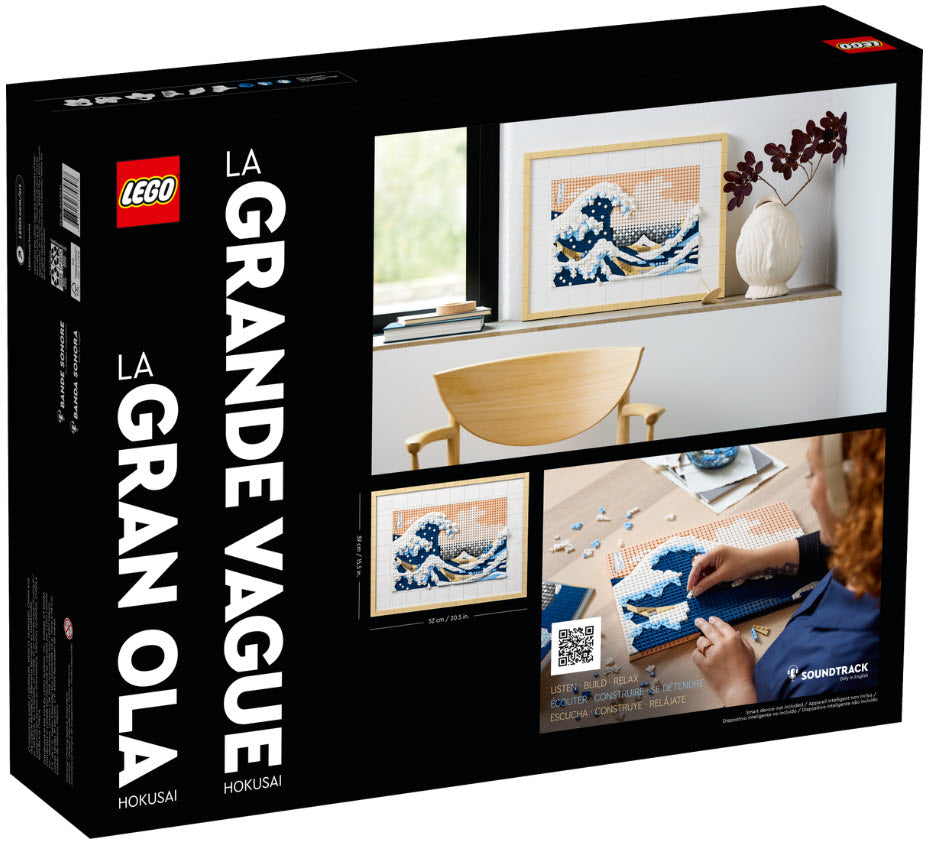 Box Rückansicht: LEGO Art 31208 Hokusai – Große Welle