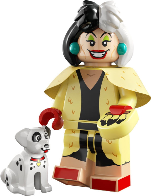 LEGO Disney Serie 100 Minifiguren 71038-13 Cruella de Vil mit Dalmatinerwelpe