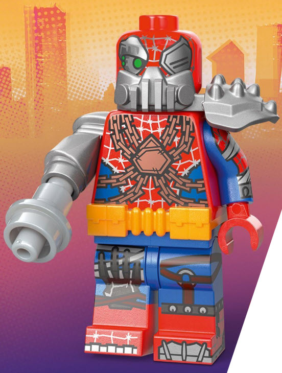 Varianten und Zubehör: LEGO Spider-Man Minifiguren 71050-07 Petra Parker/Cyborg Spider-Woman