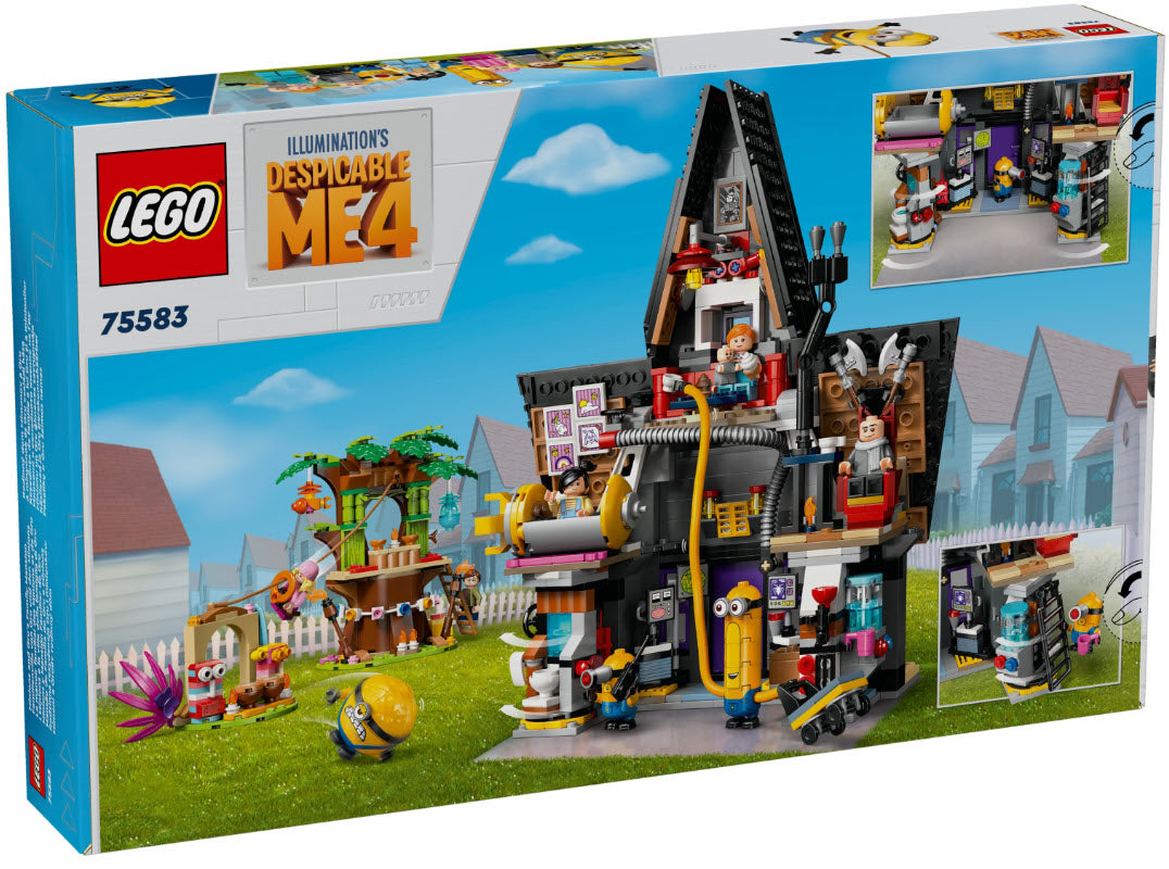 Box Rückseite: LEGO Minions 75583 Familienvilla von Gru und den Minions