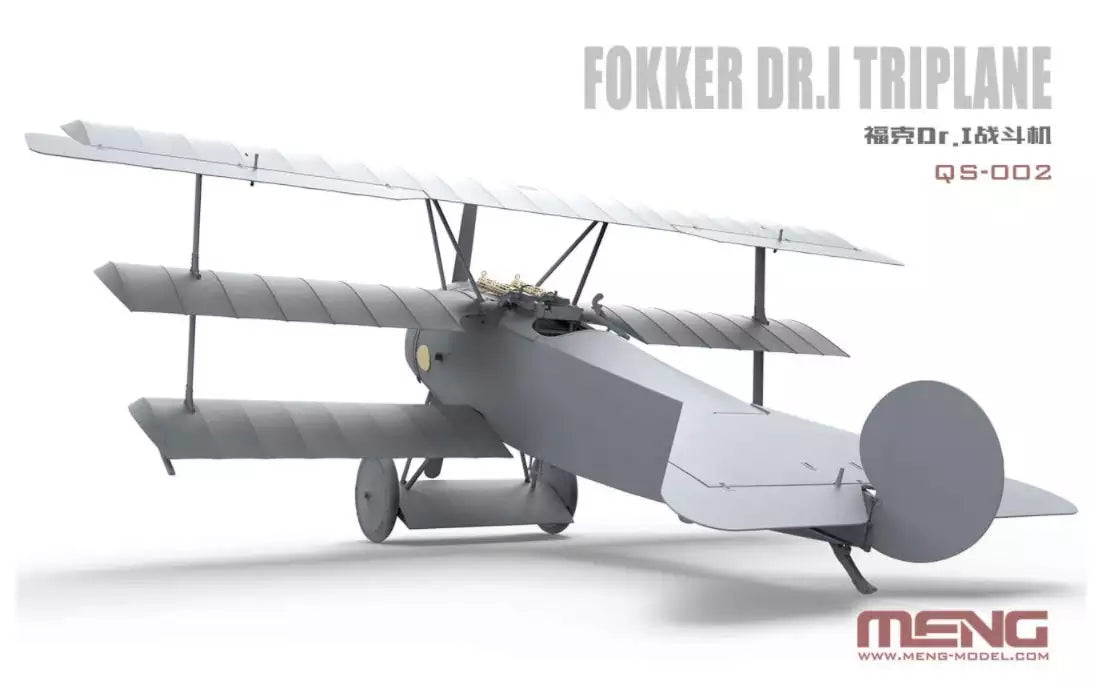 Meng-Model QS-002s Fokker Dr.I Triplane "Red Baron" incl. 1:10 bust of Manfred von Richthofen / Limited Edition 1000 pieces, 1:32