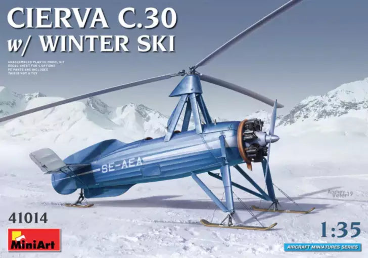 MiniArt 41014 Cierva C.30 with winter ski, 1:35