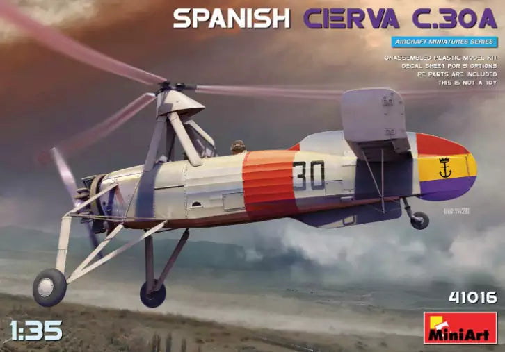 MiniArt 41016 Spanish Cierva C.30A, 1:35