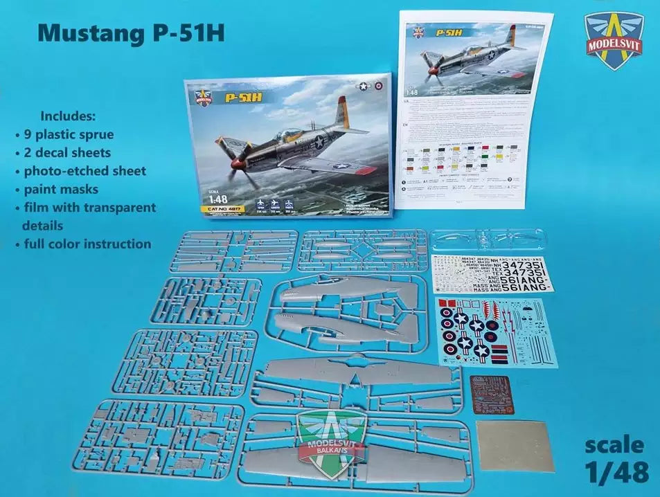 Inhalt: ModelSvit 4817 P-51H Mustang, 1:48