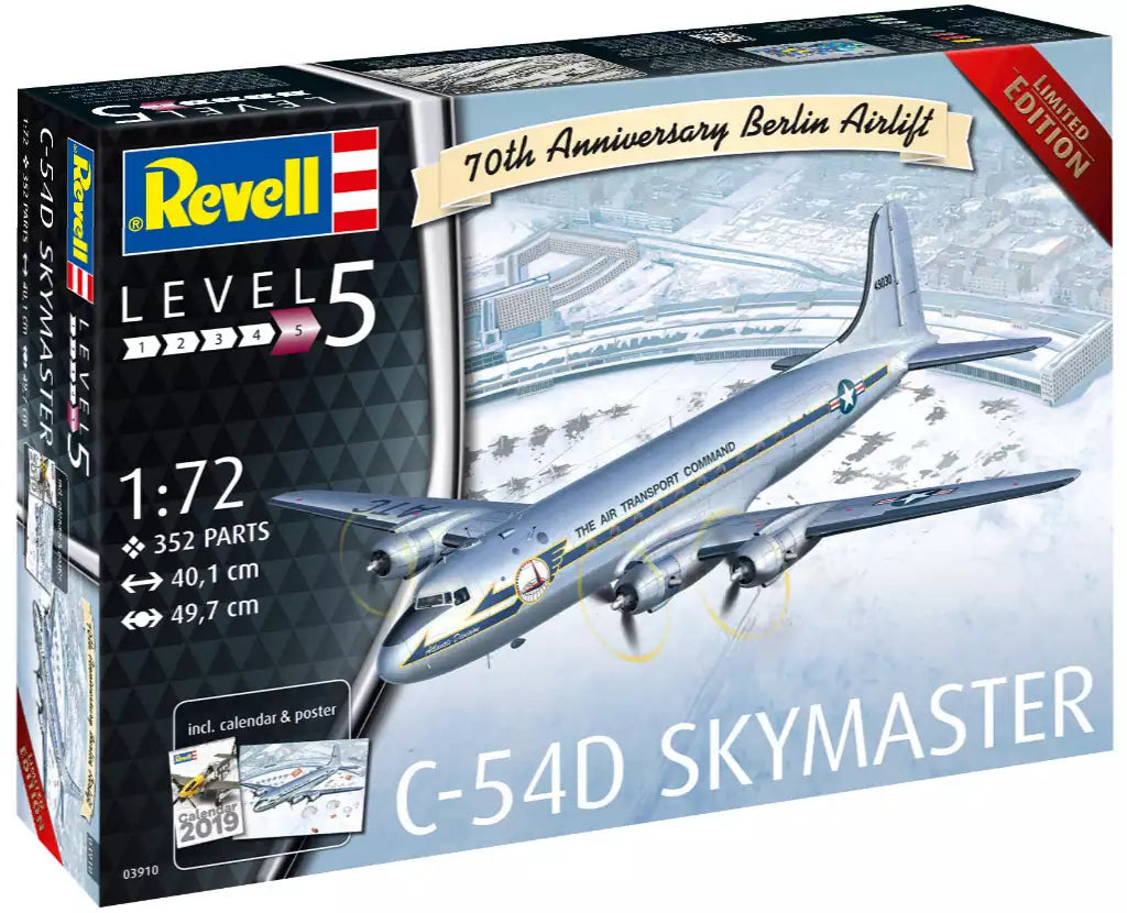 Revell 03910 Douglas C-54D Berlin Airlift "70th Anniversary" Limited Edition, 1:72