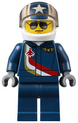 LEGO Split-Sets S614 Düsenjet mit Doppelleitwerk und Pilot